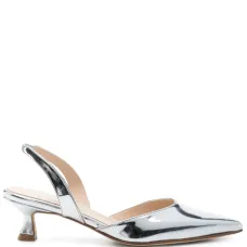 Туфли с эффектом металлик