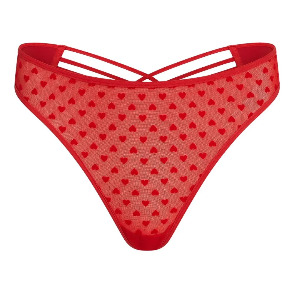 Трусы-стринги с принтом