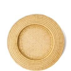 Круглый поднос Woven Sabbia