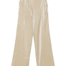 Брюки с эффектом металлик