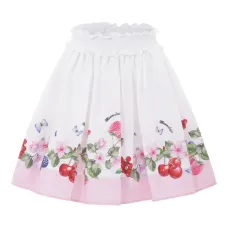 Юбка с принтом и складками Юбка с принтом и складками