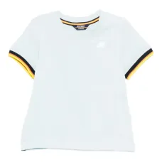 футболка с отделкой в полоску