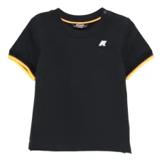 футболка с отделкой в полоску