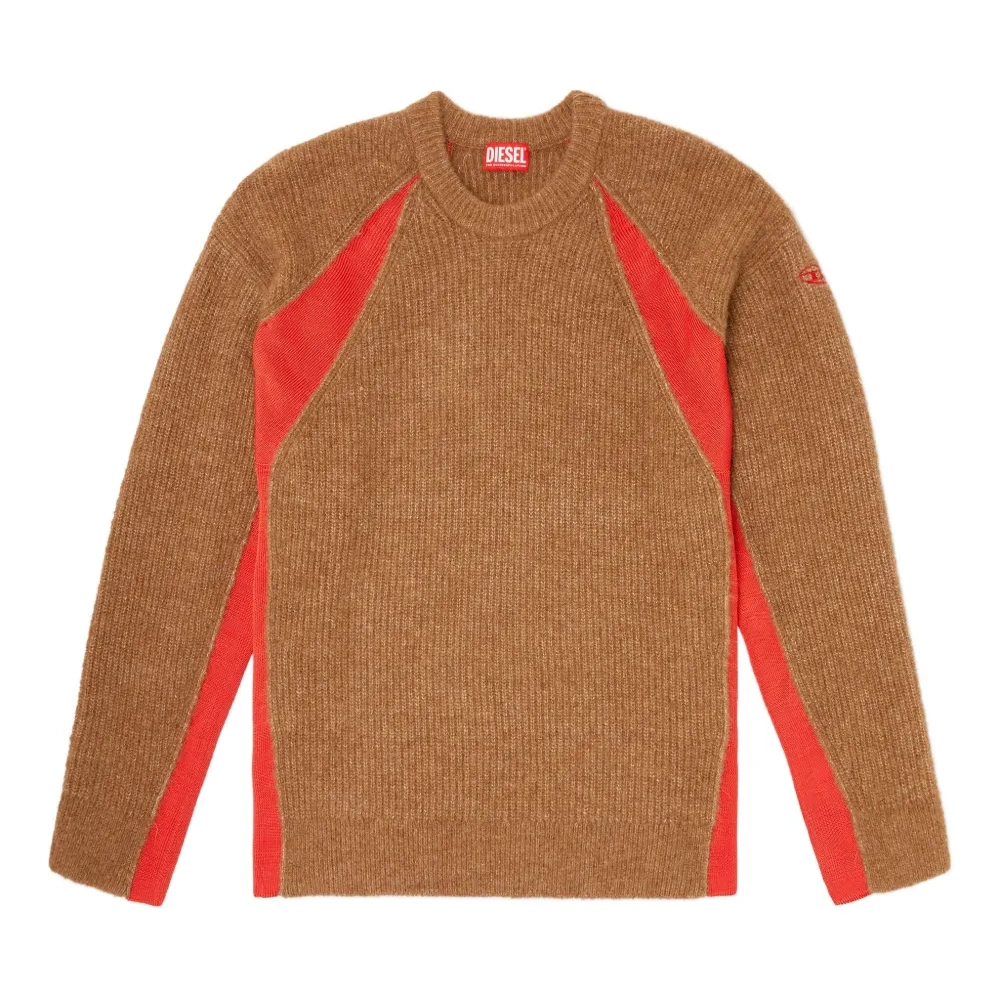 Свитер с отделкой в рубчик