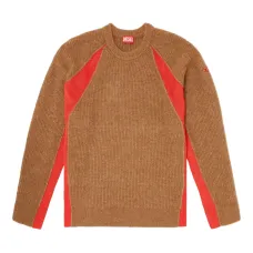 Свитер с отделкой в рубчик