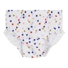 Купальник с оборками и принтом