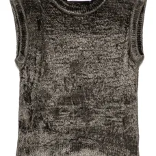 Трикотажный топ без рукавов