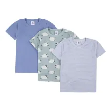 Комплект из трех футболок с принтом