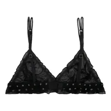 Бюстгальтер в горох с оборками