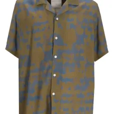 рубашка с короткими рукавами и принтом