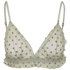 Бюстгальтер с оборками и блестками