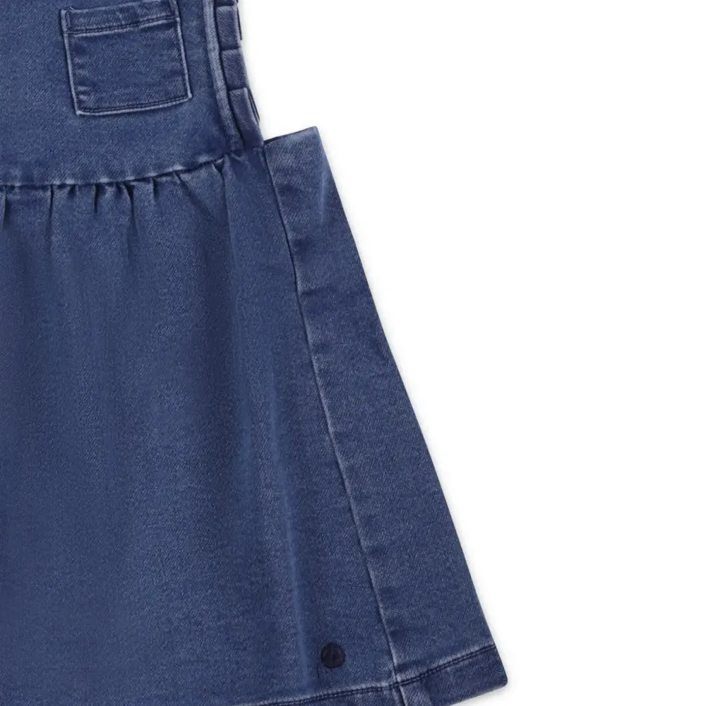 джинсовое платье без рукавов