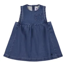 джинсовое платье без рукавов