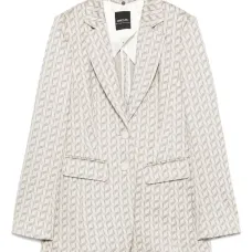 Жаккардовый блейзер с графичным узором Жаккардовый блейзер с графичным узором