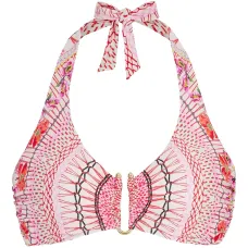 Топ бикини Pomegranate с вырезом халтер и принтом Топ бикини Pomegranate с вырезом халтер и принтом