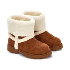 ботинки с подкладкой из овчины