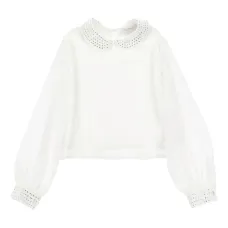 Блузка со стразами