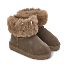 Замшевые ботинки