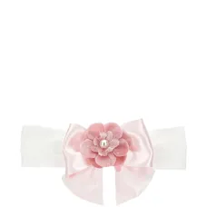 атласный ободок с бантом