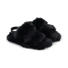 Фактурные шлепанцы с открытой спиной