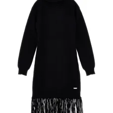 трикотажное платье с бахромой