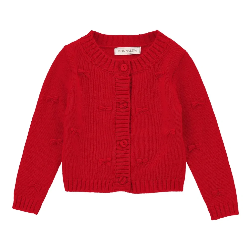 кардиган с бантами