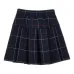 Клетчатая юбка мини со складками