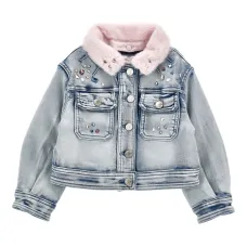 декорированная джинсовая куртка