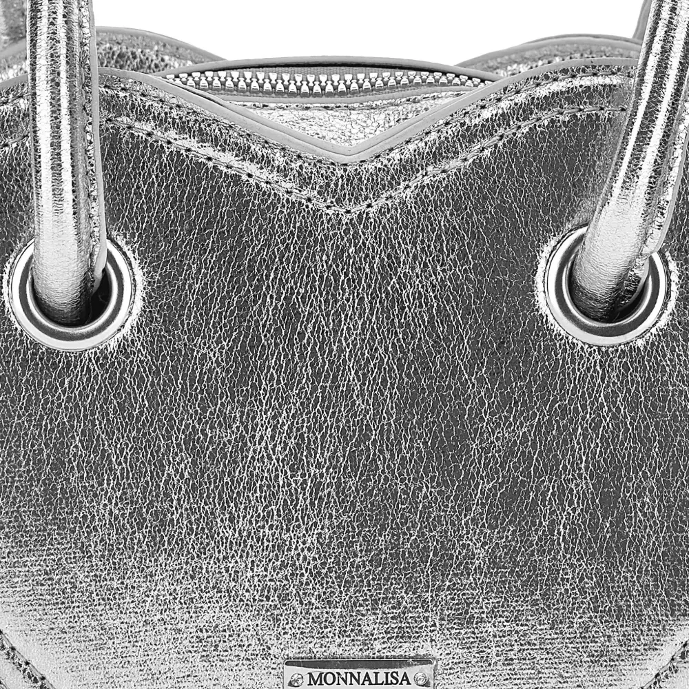 Сумка с эффектом металлик