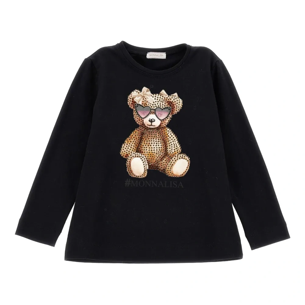 Футболка с длинными рукавами и принтом