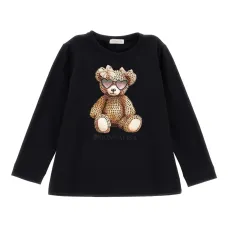 Футболка с длинными рукавами и принтом