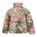 Пуховик с леопардовым принтом Пуховик с леопардовым принтом