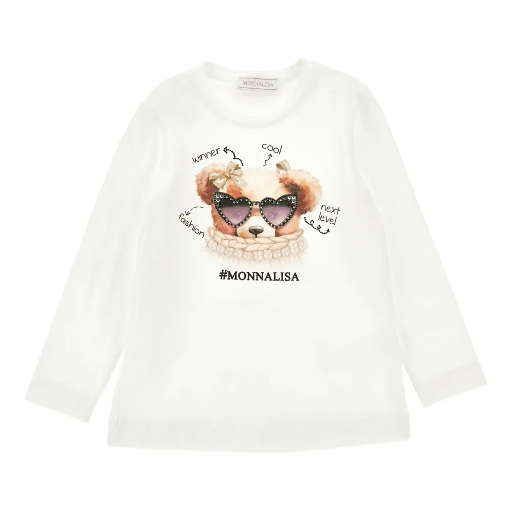 Футболка с длинными рукавами и принтом