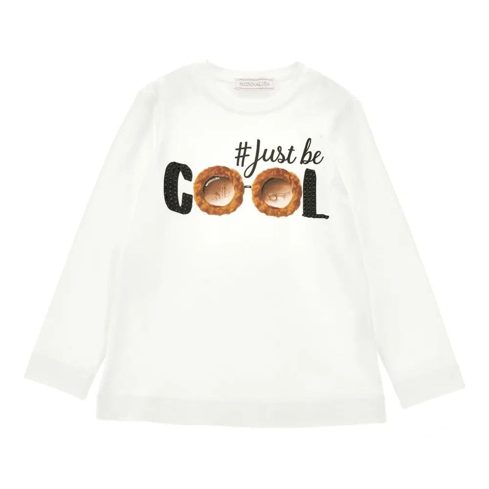 Топ с длинными рукавами и графичным принтом