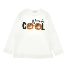 Топ с длинными рукавами и графичным принтом