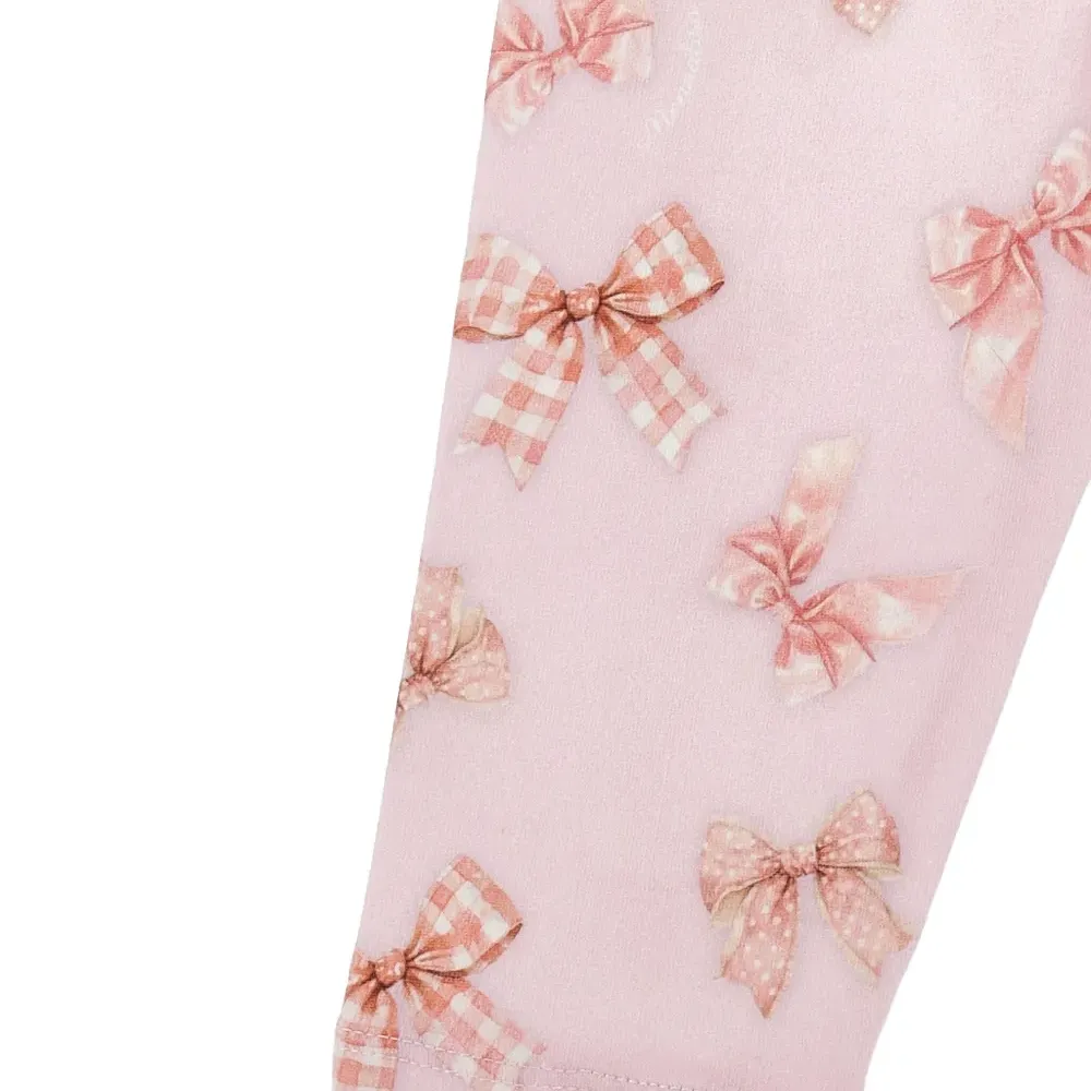 комплект из топа и брюк с принтом