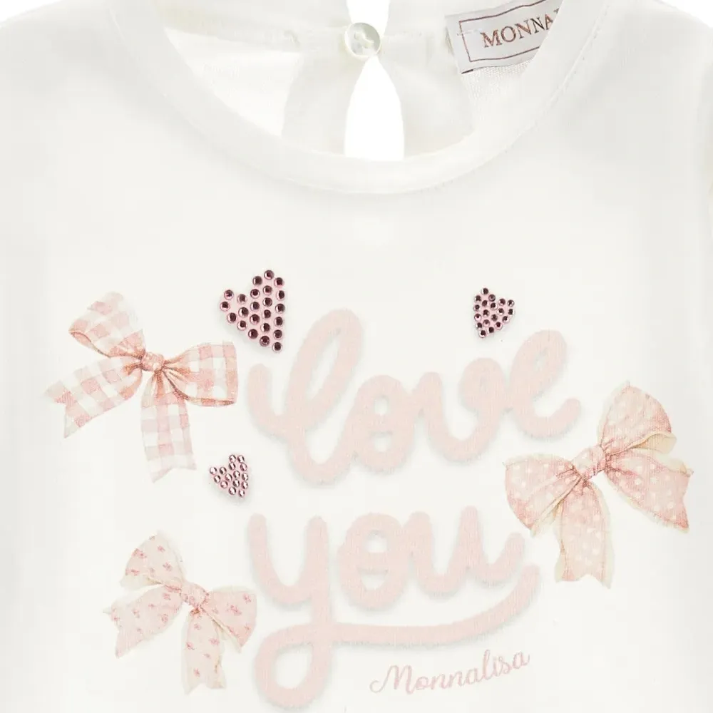 комплект из топа и брюк с принтом