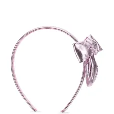 ободок с бантом и эффектом металлик