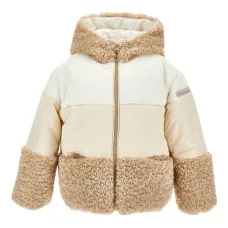 Пуховик со вставками