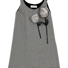 платье-комбинация в ломаную клетку