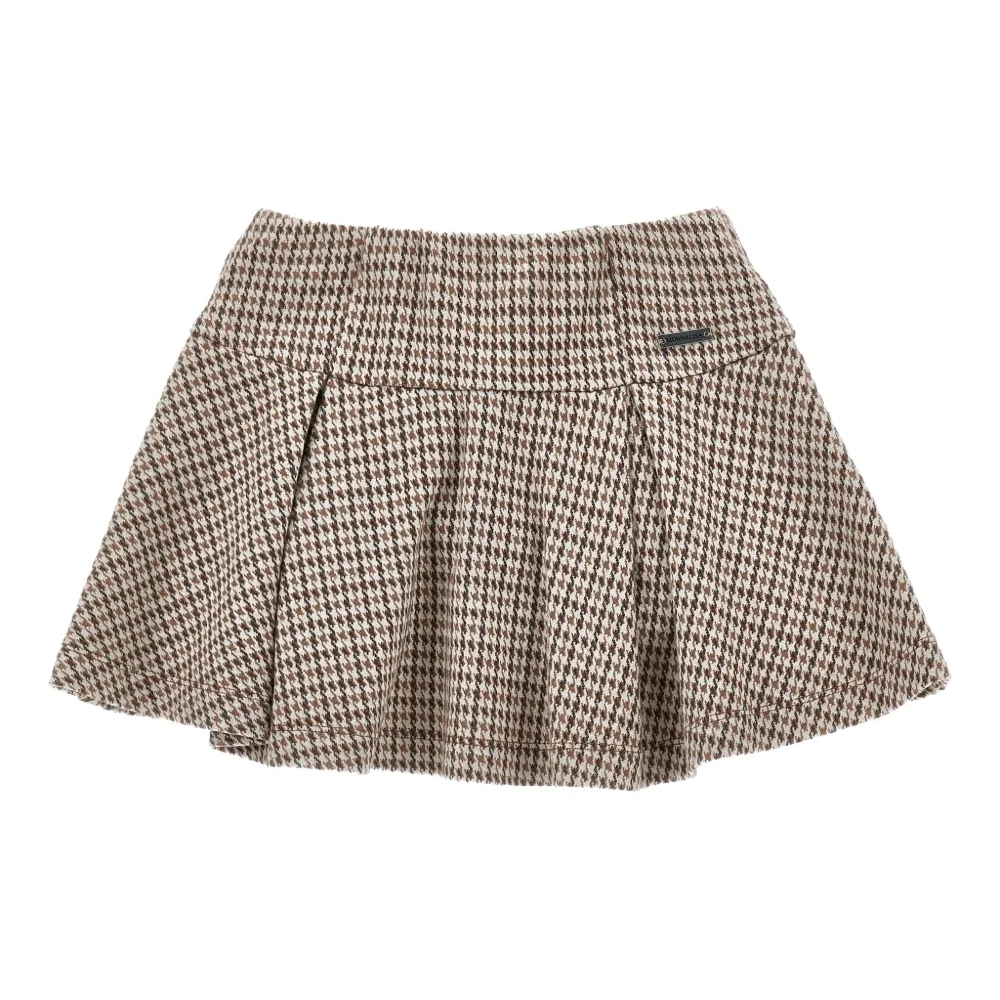 плиссированная юбка мини в ломаную клетку