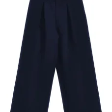 Широкие брюки со складками