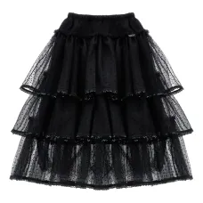 Жаккардовая юбка в горох