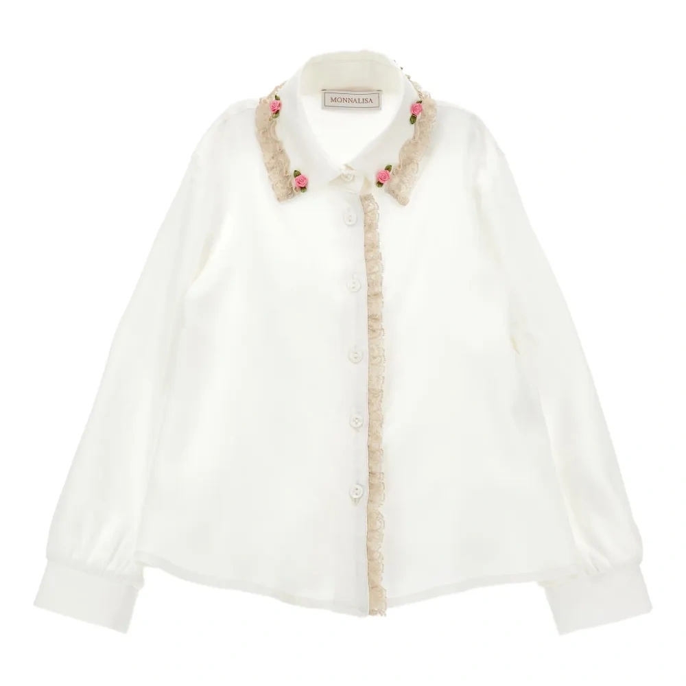 блузка с цветочным декором