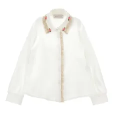 блузка с цветочным декором