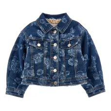 Джинсовая куртка с принтом
