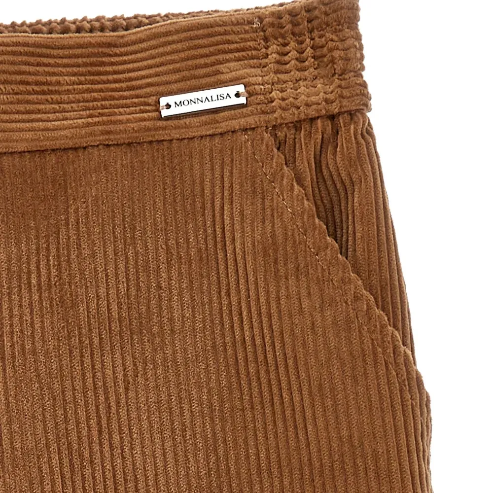 Вельветовые брюки широкого кроя