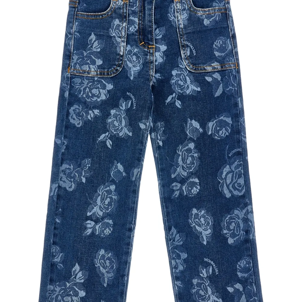 джинсы с принтом