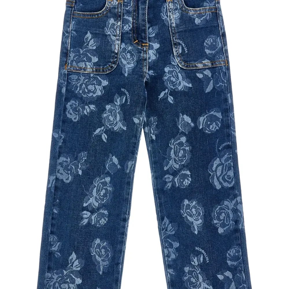 джинсы с принтом