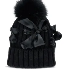 Шапка бини с бантом Шапка бини с бантом